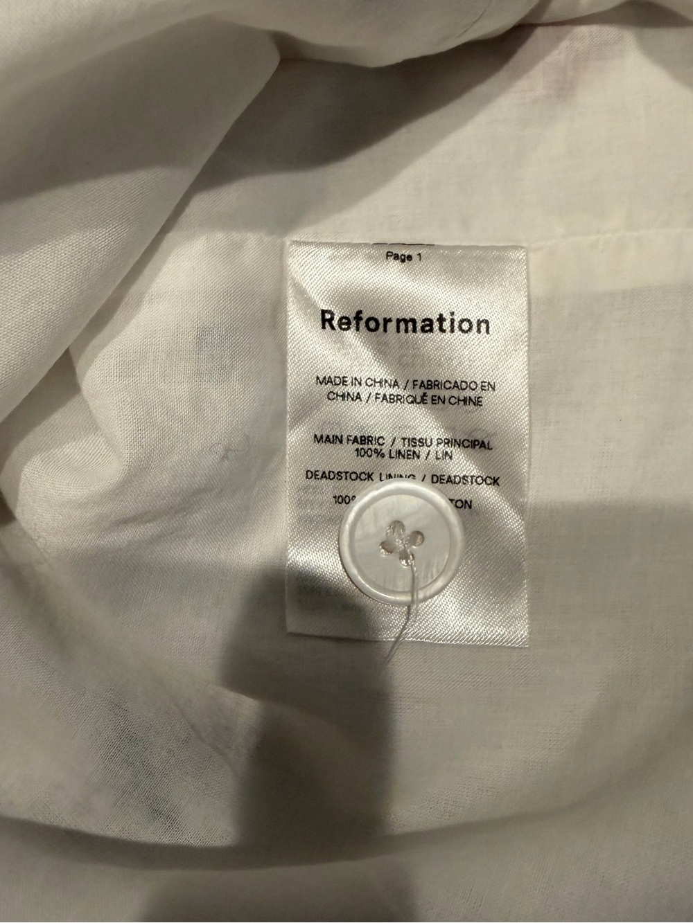 Reformation Vera butterfly embroidered Linen Mini Skirt size 0 - Picture 8 of 9
